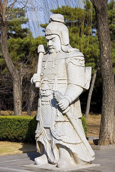 Statue  Peking  Hauptstadt  China  Katakombe  Militär  Offizier  Weg