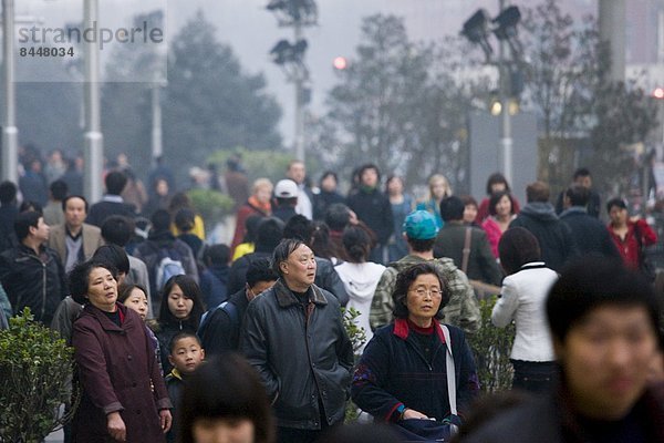 Ecke  Ecken  Straße  Peking  Hauptstadt  China  Allee  bevölkert