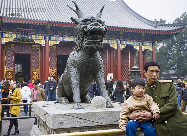 Menschlicher Vater  Sohn  begrenzen  Statue  1  Peking  Hauptstadt  Bevölkerungsgruppe  China