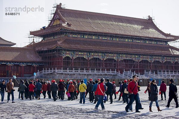 arbeiten  Harmonie  Tourist  Eingang  Renovierung  Peking  Hauptstadt  China