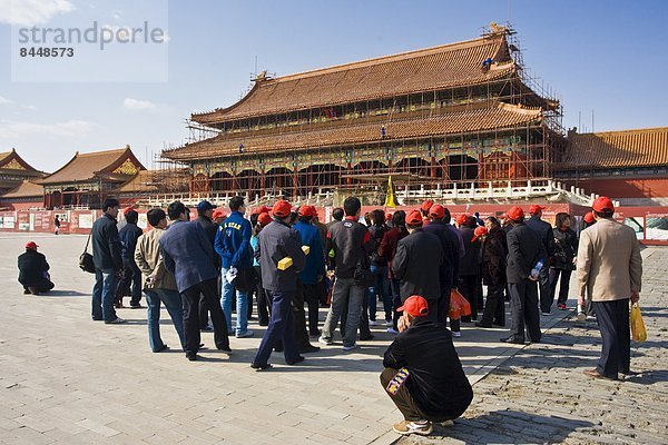 arbeiten  Harmonie  Tourist  Eingang  Renovierung  Peking  Hauptstadt  China