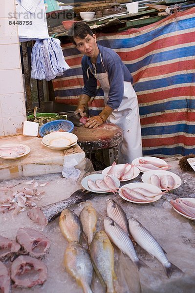 Fisch  Pisces  Frische  Lebensmittel  Tradition  Straße  chinesisch  verkaufen  China  Markt  alt