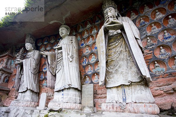 Felsbrocken  schnitzen  China  Buddha  Weisheit