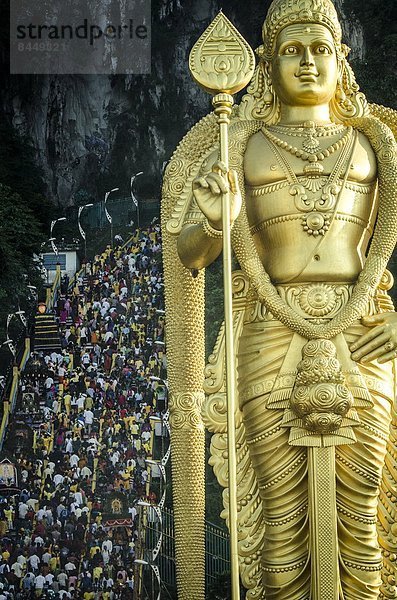 Stufe  Kuala Lumpur  Hauptstadt  Statue  Höhle  Klettern  Loyalität  Malaysia  Murugan