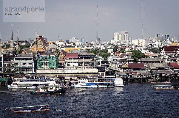 Chao Phraya River  Bangkok  Thailand  Südostasien  Asien