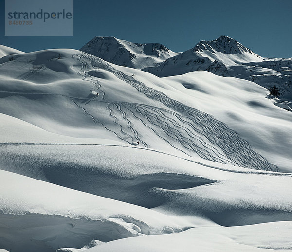 Berglandschaft im Schnee  Zürs am Arlberg  Österreich