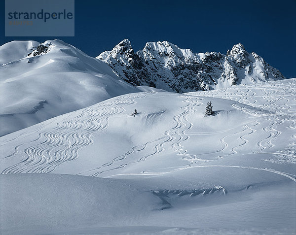 Berglandschaft im Schnee  Zürs am Arlberg  Österreich