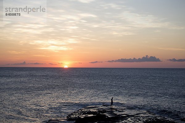 Sonnenuntergang  Ende  Gast  Südostasien  Asien  Borneo  Malaysia  Sabah  einstellen