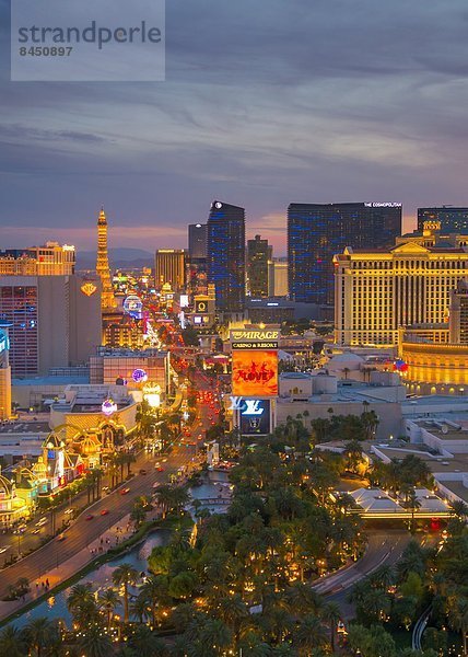 Der Strip  Las Vegas  Nevada  Vereinigte Staaten von Amerika  Nordamerika