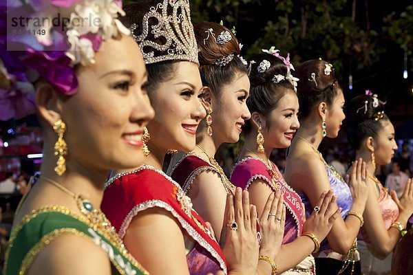 Mädchen  Festival  Südostasien  Asien  Chiang Mai  thailändisch  Thailand