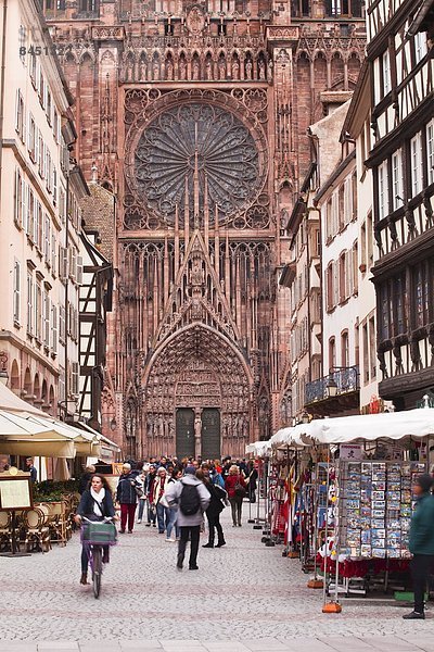 Frankreich  Europa  Kathedrale  Elsass  Bas-Rhin  Straßburg