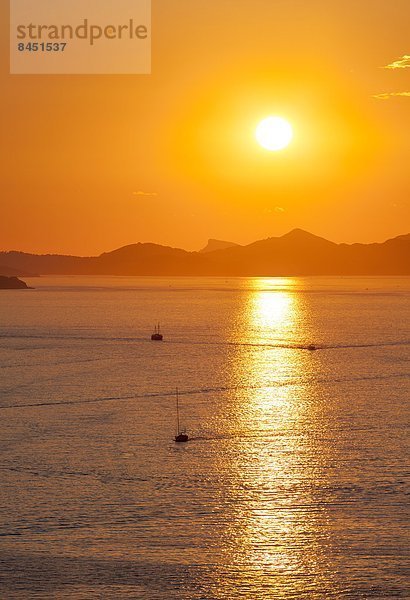 Europa  Boot  Hintergrund  Insel  angeln  Campingzelt  Rückkehr  Kroatien  Dubrovnik  Abenddämmerung  Geschwindigkeit