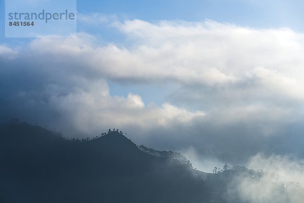 Wolke  über  Hügel  Asien  Sri Lanka