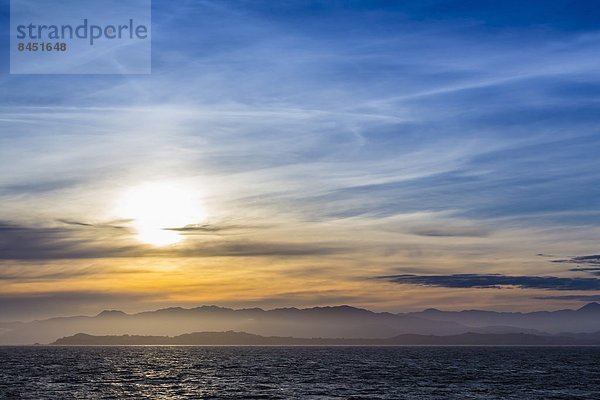 Sonnenuntergang  Küste  Pazifischer Ozean  Pazifik  Stiller Ozean  Großer Ozean  neuseeländische Südinsel  Kaikoura  Neuseeland