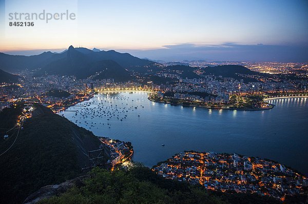 Sonnenuntergang  Ansicht  Brasilien  Rio de Janeiro  Südamerika
