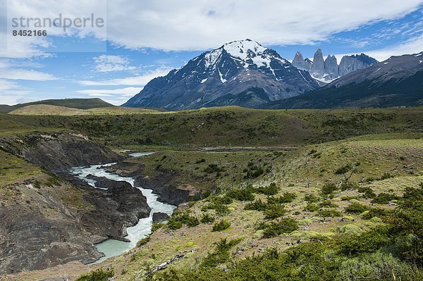 Fluss  Chile  Patagonien  Südamerika
