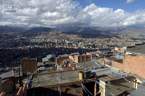 Stadtansicht  Ausblick über La Paz  Bolivien