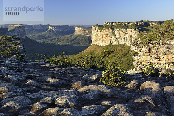 Ausblick vom Tafelberg Pai Inacio  Chapada Diamantina  Lencois  Bahia  Brasilien