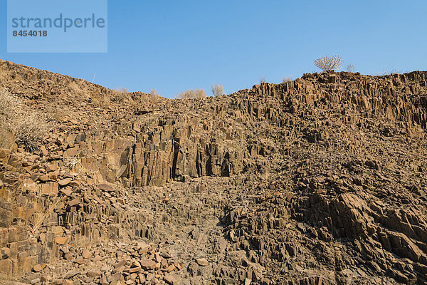 Orgelpfeifen  Basaltgestein  Damaraland  Namibia