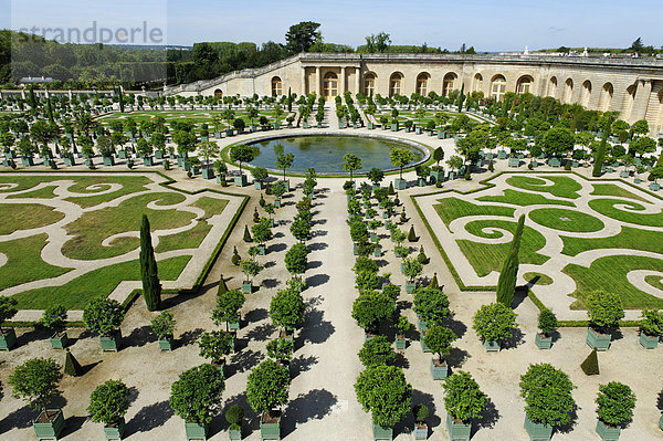 Orangerie auf der Südseite  Schloss Versailles  UNESCO Weltkulturerbe  Département Yvelines  Region Île-de-France  Frankreich