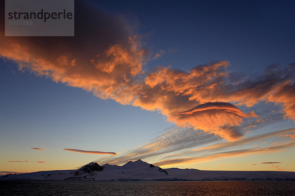 Abendrot  Wolkenformation  Weddell-Meer  Antarktis