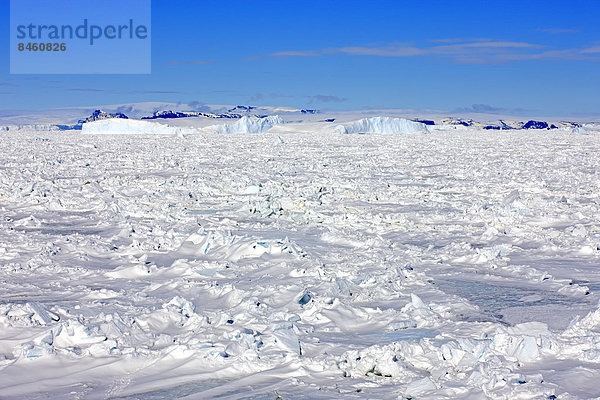 Eislandschaft  Packeis  Weddell-Meer  Antarktis