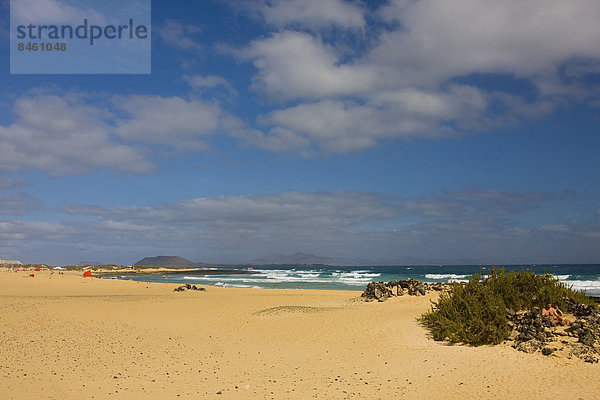 Strand von El Jable  Corralejo  Fuerteventura  Spanien