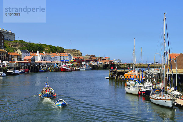 Hafen Großbritannien Boot angeln England verlassen North Yorkshire Whitby