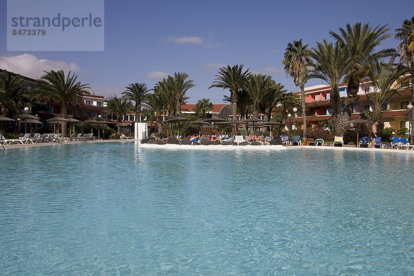 Hotel Komplexität Schwimmbad Kanaren Kanarische Inseln Verein Costa Calma Fuerteventura Spanien