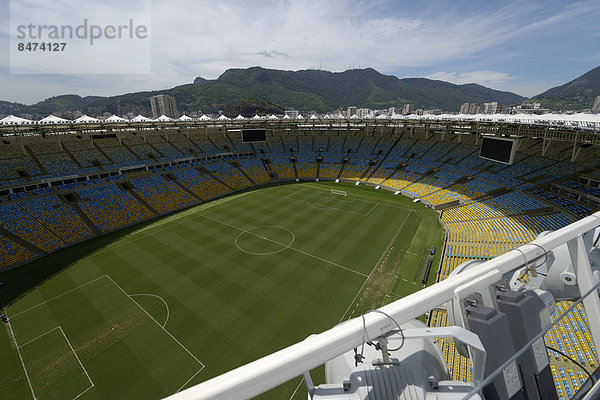 Fußball-Stadion Maracana  Ausblick vom Stadiondach  Austragungsort der FIFA Fußball-Weltmeisterschaft 2014  Rio de Janeiro  Brasilien