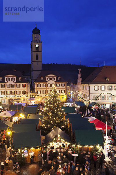 Weihnachtsmarkt  Bad Mergentheim  Baden-Württemberg  Deutschland