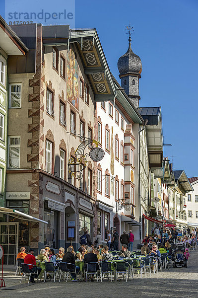 Gebäude Straße Cafe Bayern Deutschland Oberbayern