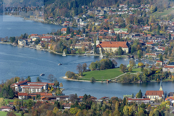 Kloster Schloss Tegernsee  Stadt Tegernsee  Oberbayern  Bayern  Deutschland