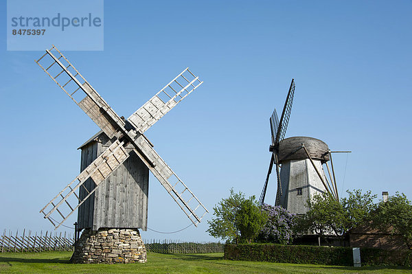 Windmühlen  Angla  Insel Saaremaa  Estland  Baltikum