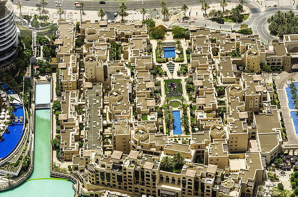 Vereinigte Arabische Emirate VAE aufspüren Ansicht Terrasse Dubai