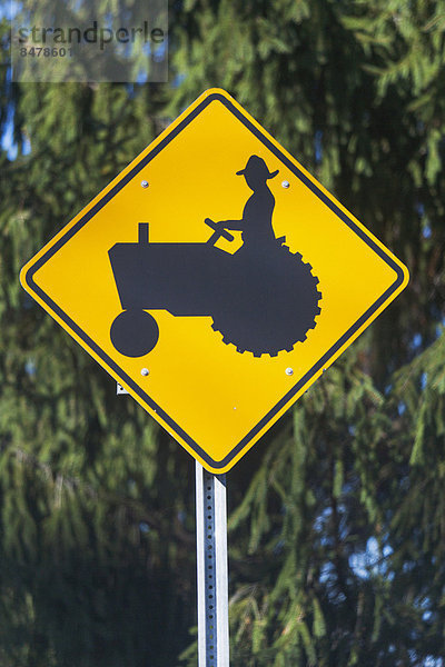 überqueren  Traktor  Zeichen  Signal