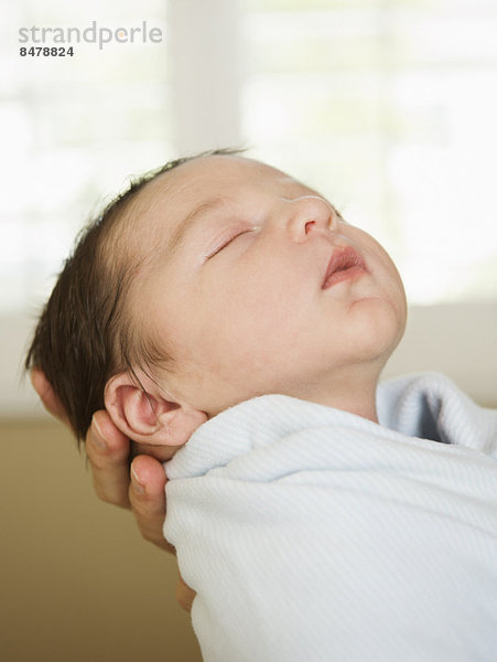Neugeborenes  neugeboren  Neugeborene  Portrait  Junge - Person  schlafen  Baby