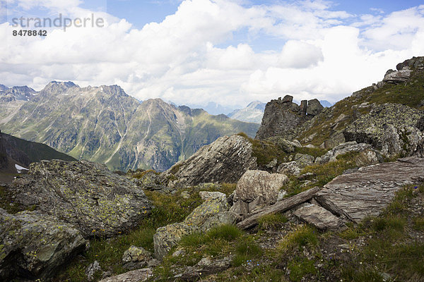 Felsbrocken  europäisch  Anordnung  Alpen  Ansicht