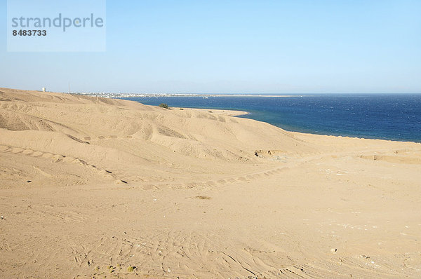 Wüstenlandschaft  Rotes Meer  Dahab  Sinai-Halbinsel  Ägypten