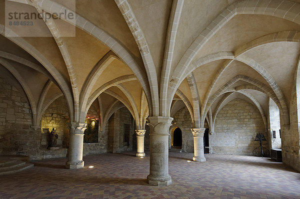 Kapitelsaal  Kulturzentrum  ehemalige Zisterzienserabtei Kloster Royaumont  AsniËres-sur-Oise  DÈpartement Val-d'Oise  Frankreich