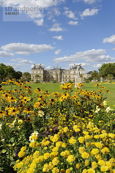 Palais du Luxembourg  Gartenfassade  Jardin du Luxembourg  6. Arrondissement  Quartier Latin  Paris  Frankreich