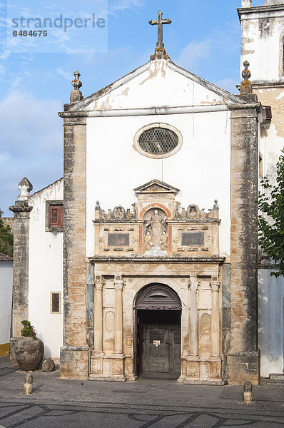 Kirche Santa Maria  Obidos  Distrikt Leiria  Portugal