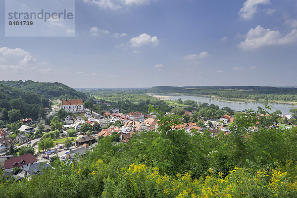 Ausblick auf die Stadt vom H¸gel der drei Kreuze  Cholewianka  Kazimierz Dolny  Woiwodschaft Lublin  Polen