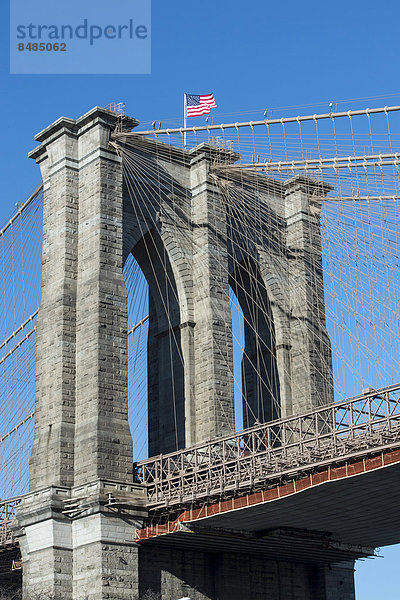 Brooklyn Bridge  Manhattan  New York City  New York  USA