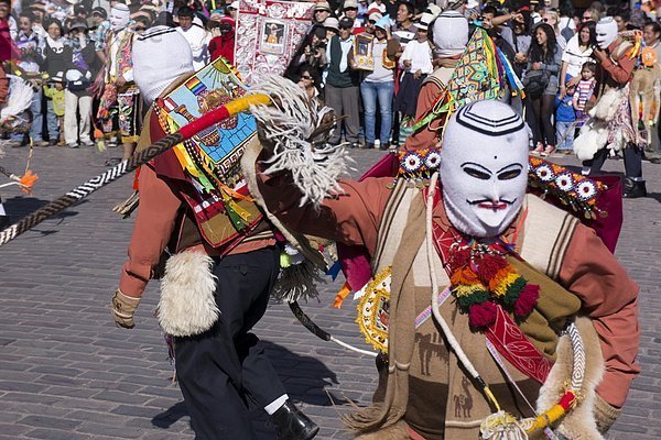 Mann  Fest  festlich  Religion  wichtig  Festival  schlagen  Peru  Südamerika