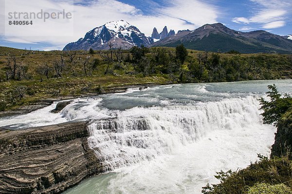 Wasserfall  Chile  Patagonien  Südamerika