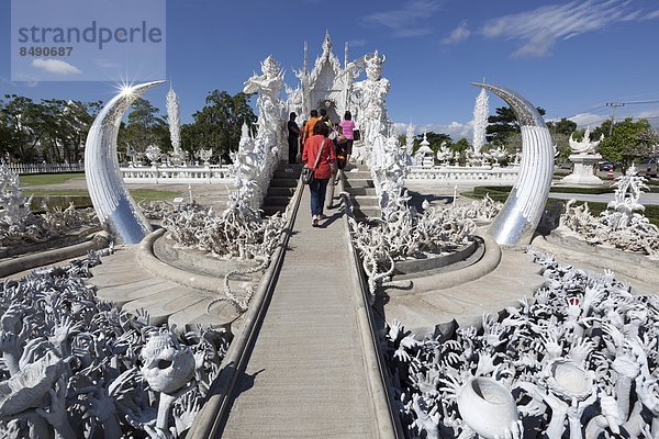 Eingang  weiß  Südostasien  Asien  Chiang Rai  Thailand