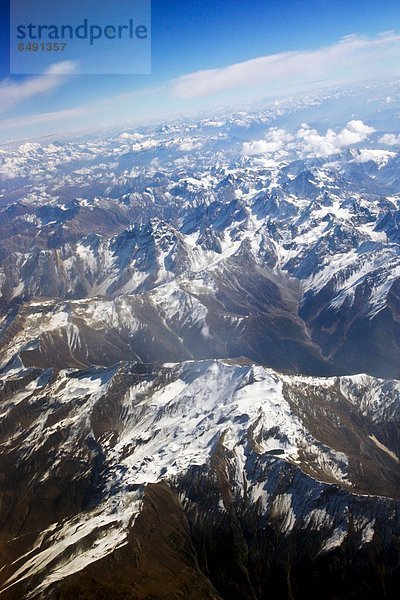 Snow-covered peaks of Karokoram Mountains  Skardu Valley  North Pakistan