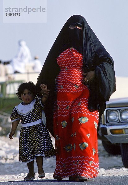 Qatari woman and child  Qatar.