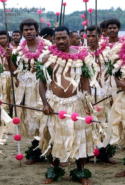 geselliges Beisammensein  Kampf  Teilnahme  Volksstamm  Stamm  Fiji  Pazifischer Ozean  Pazifik  Stiller Ozean  Großer Ozean